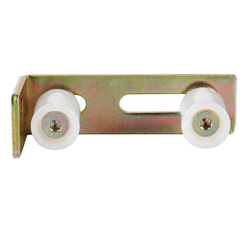 Skelang Slide Gate Guide Roller with L Post Bracket, Adjustable Dual Nylon Rollers Gate Assembly Support for Sliding Rolling Gates 2-5/16" Max Capacity - Image 5